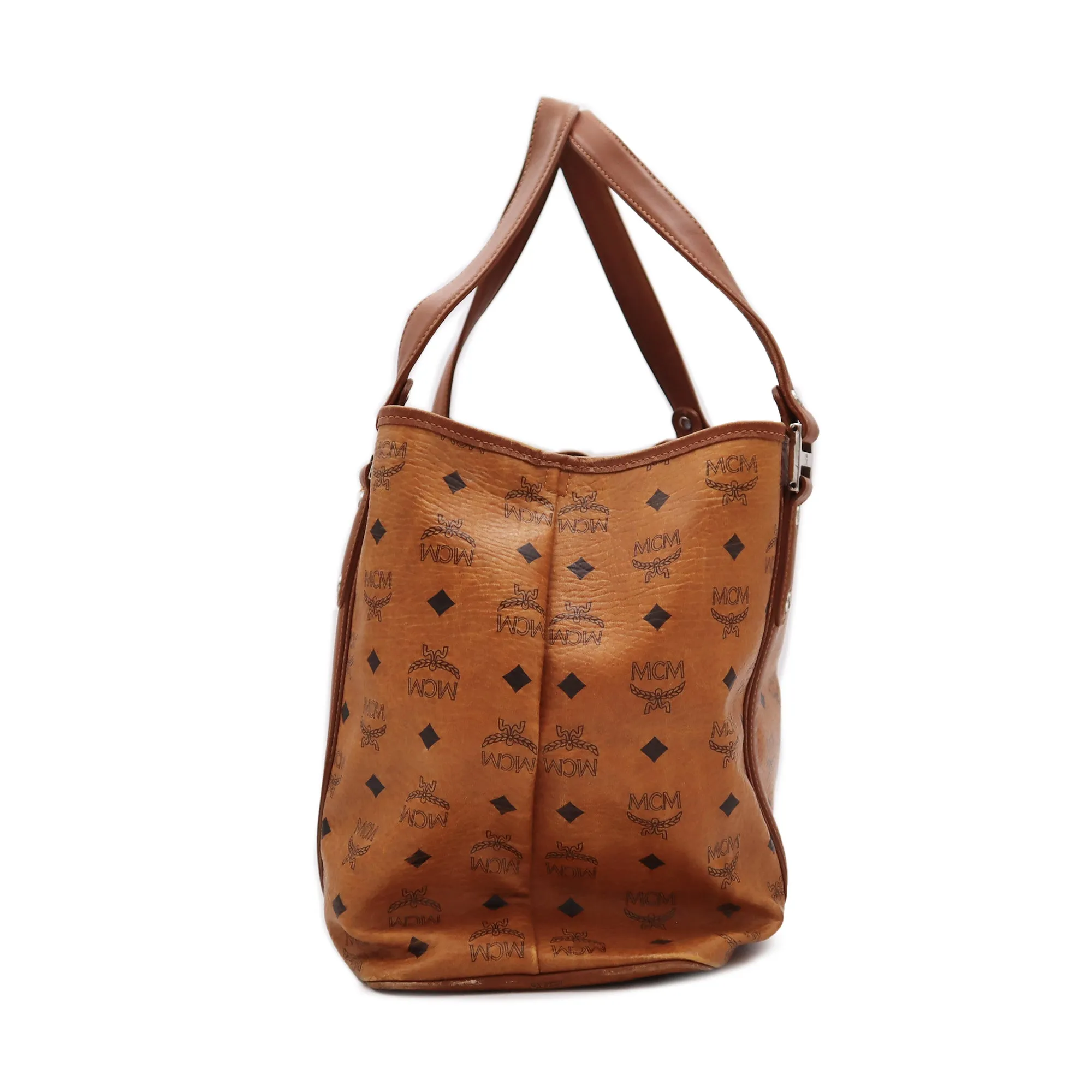 MCM Visetos Canvas Tote Bag