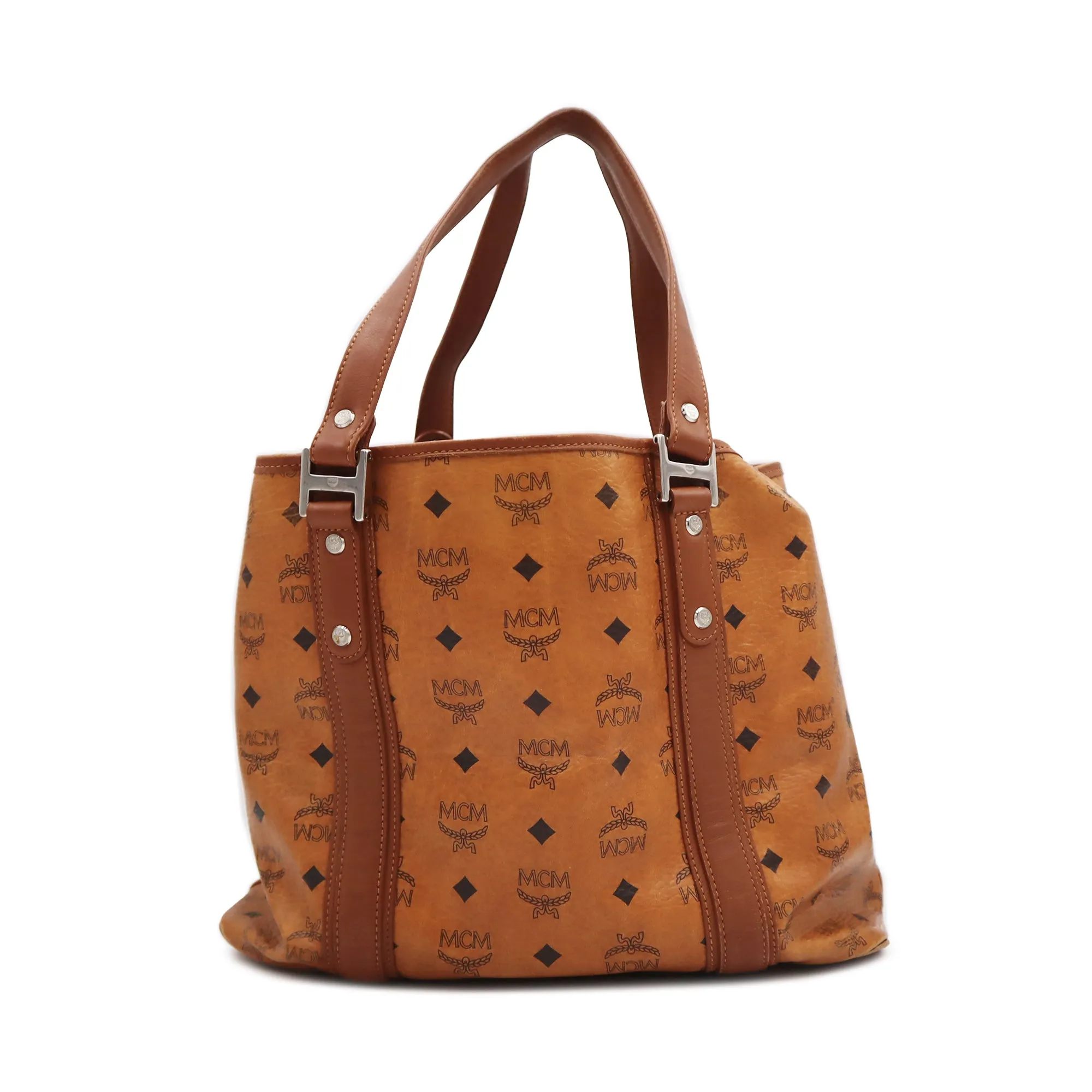 MCM Visetos Canvas Tote Bag