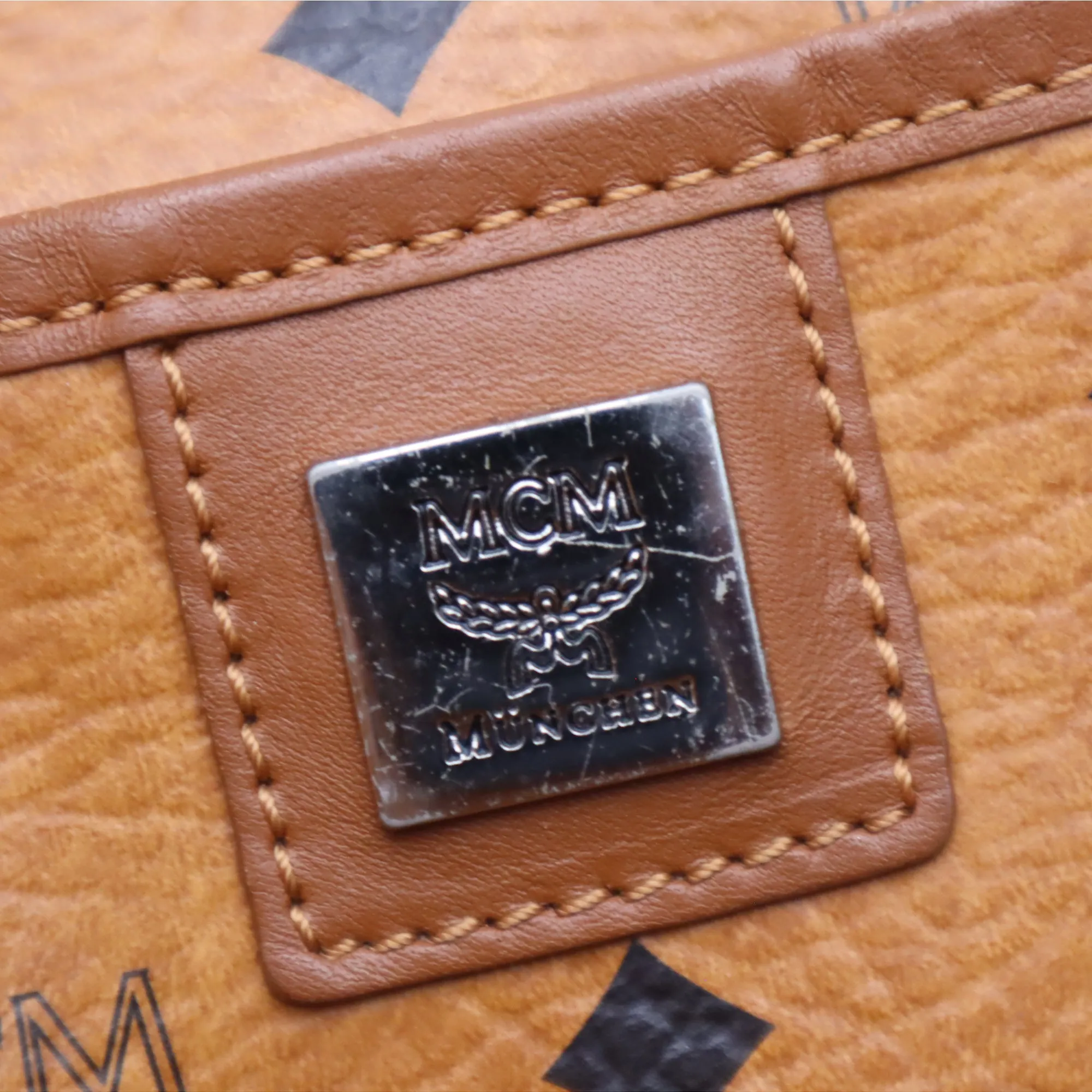 MCM Visetos Canvas Tote Bag