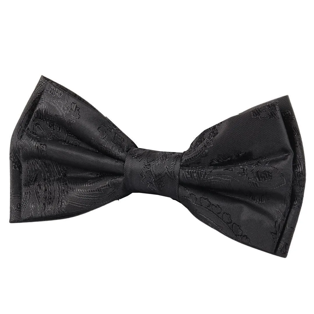 Men's Bow Tie Gift Set Pocket Square Cuff Links for Formal Wedding Dress