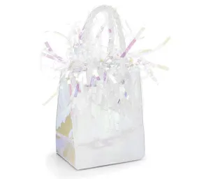 Mini Gift Bag Balloon Weight - Iridescent