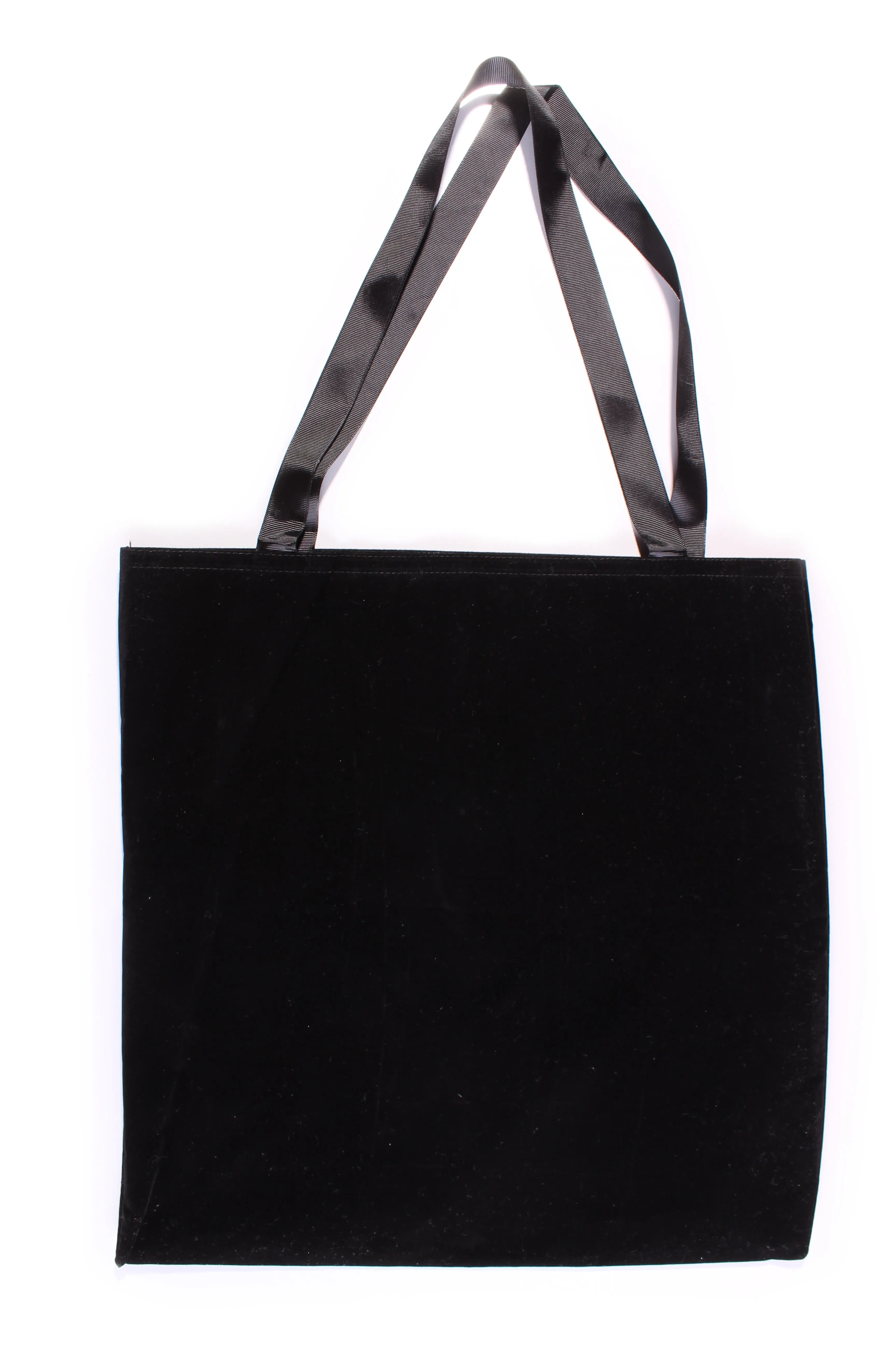 MINX - Black velvet shopping bag!
