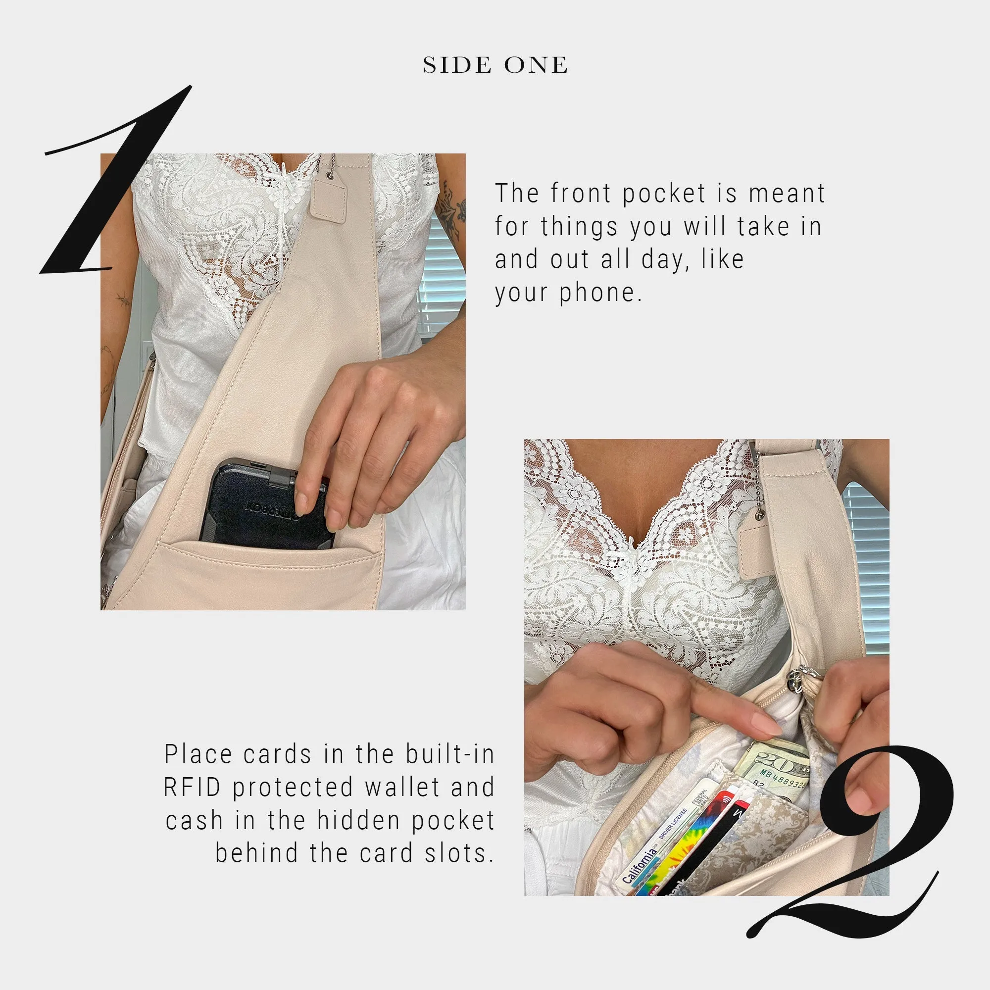 Mulunji Leather Fringe Sash Bag