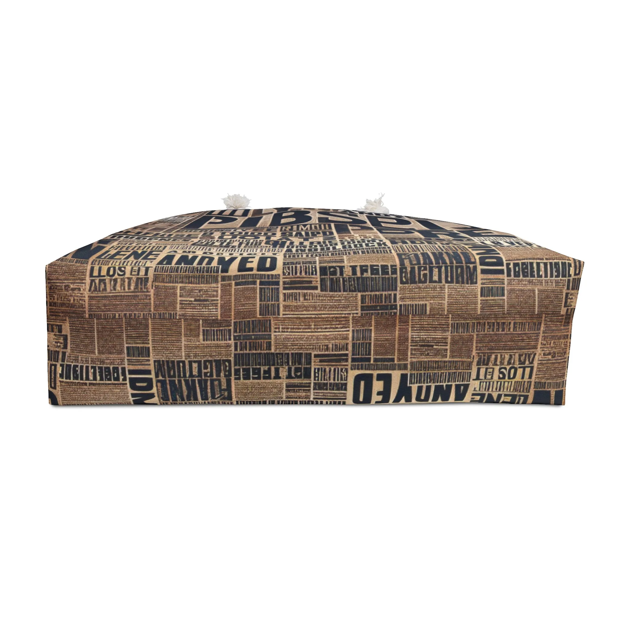 Newspaper Print Weekender Bag