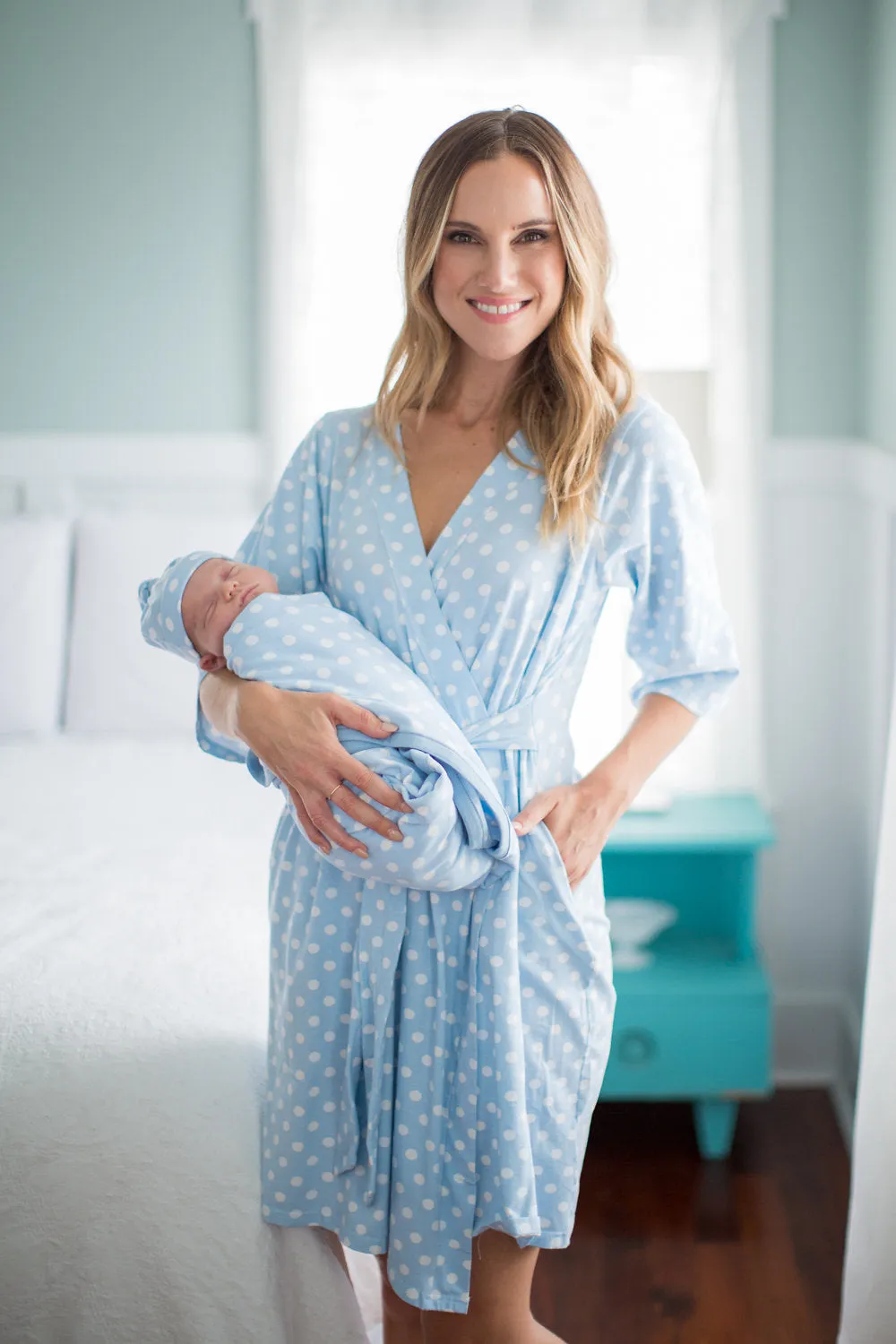 Nicole Robe & Newborn Swaddle Blanket Set