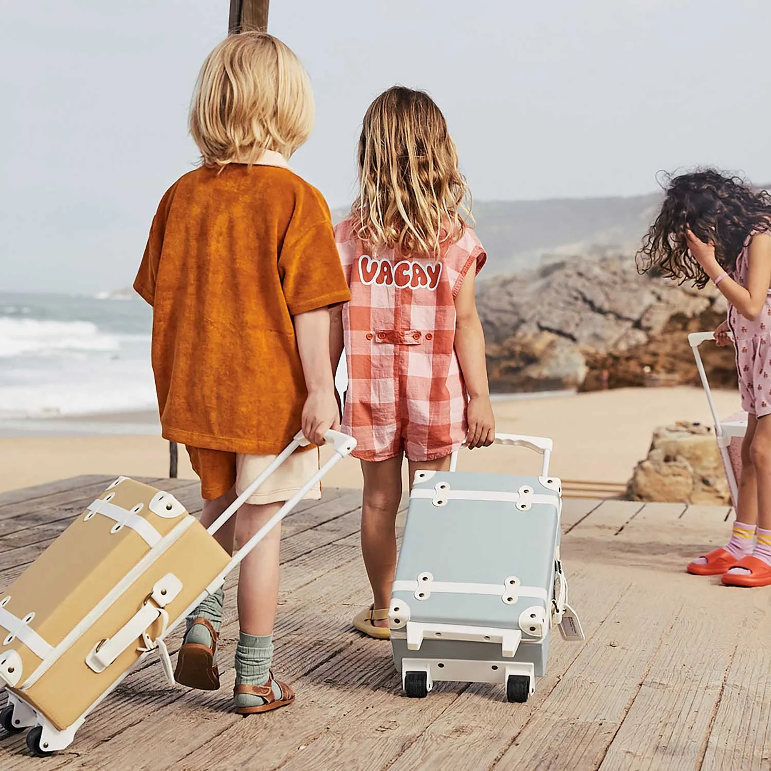 Olli Ella See-Ya Suitcase - Butterscotch