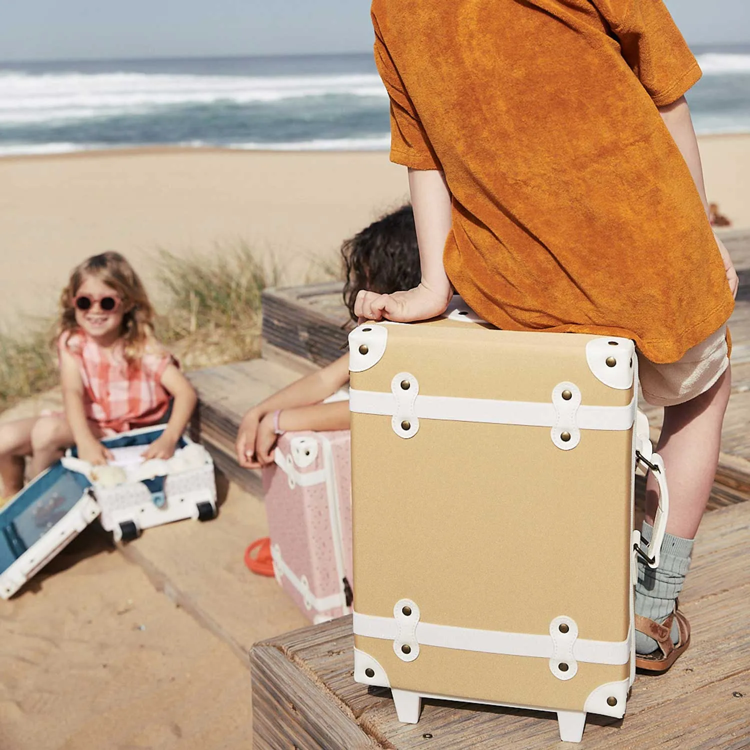 Olli Ella See-Ya Suitcase - Butterscotch