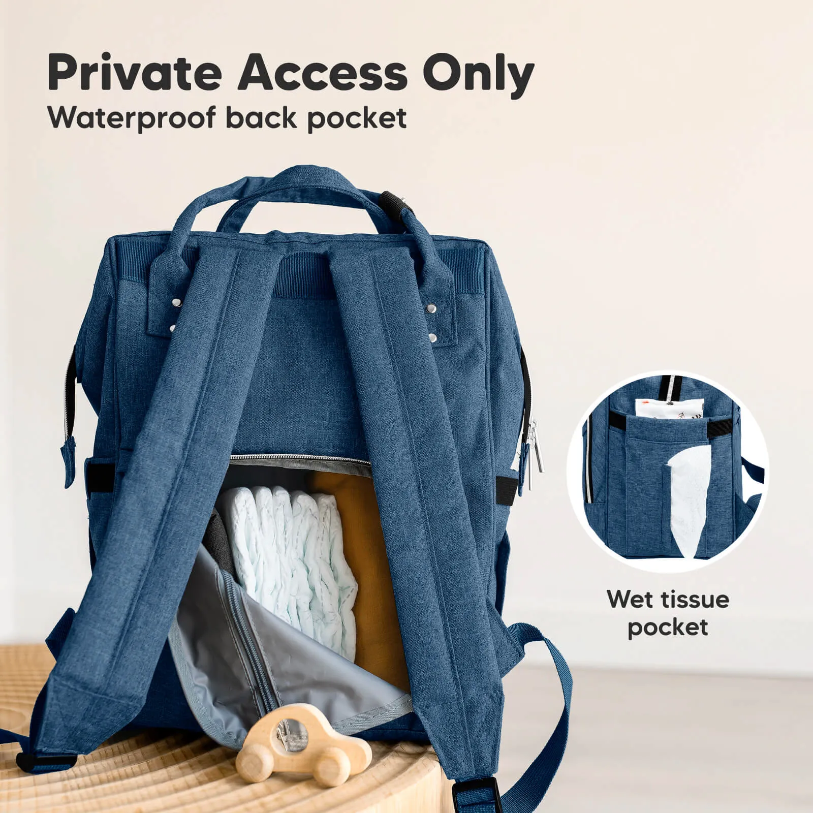 Original Diaper Bag (Navy Blue)