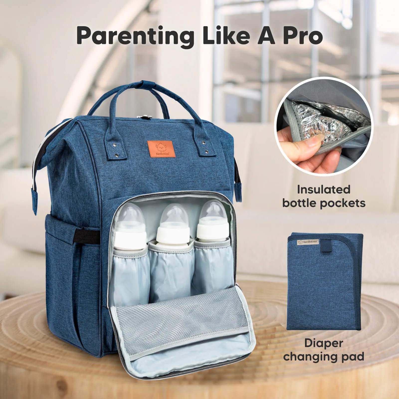Original Diaper Bag (Navy Blue)