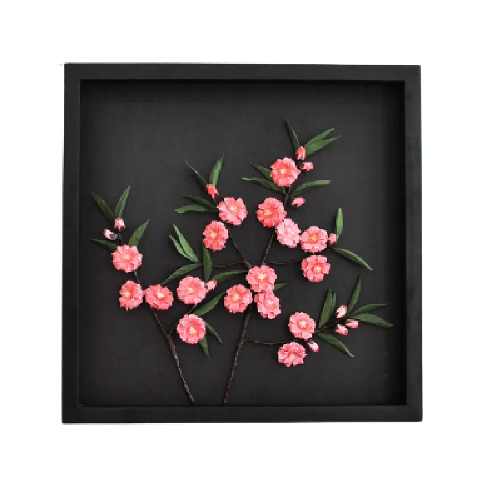 Paper Flowers Shadow Box 40x40 - Sakura Flower