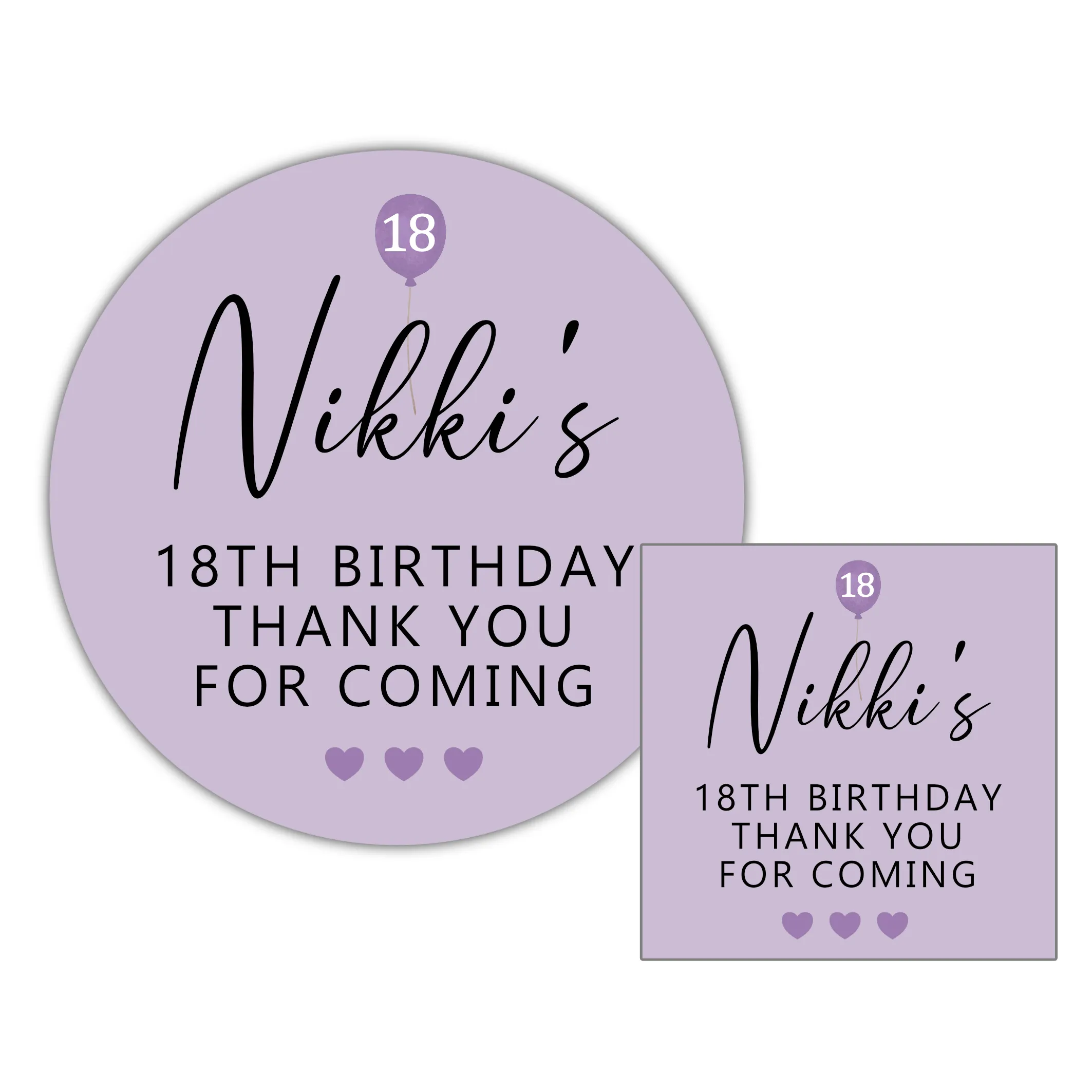 Personalised Birthday Gift Bag Purple Balloon