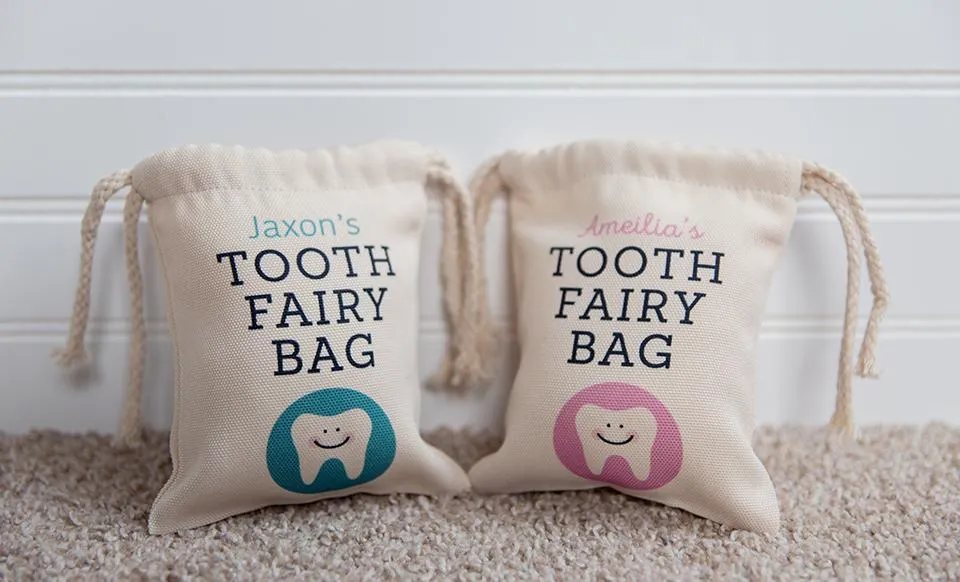 Personalized Kids Tooth Fairy Bags