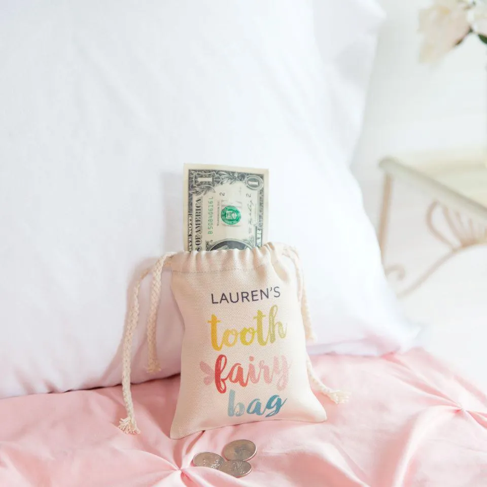 Personalized Kids Tooth Fairy Bags