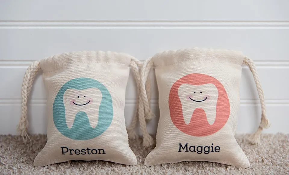 Personalized Kids Tooth Fairy Bags