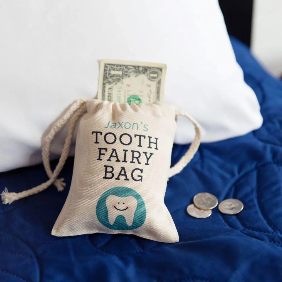 Personalized Kids Tooth Fairy Bags