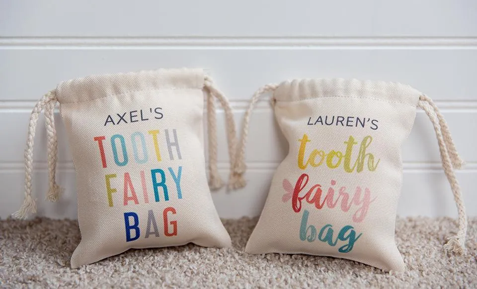 Personalized Kids Tooth Fairy Bags
