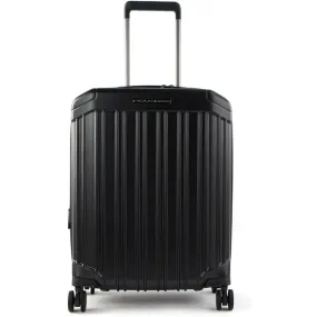 Piquadro Pq-Light Cabin Size Expandable Hardside Spinner Matt Black
