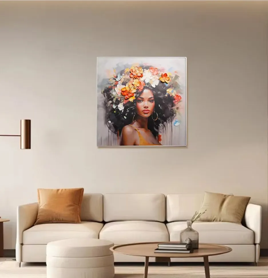 ResinReverie: Handpainted Beauty Wall Art