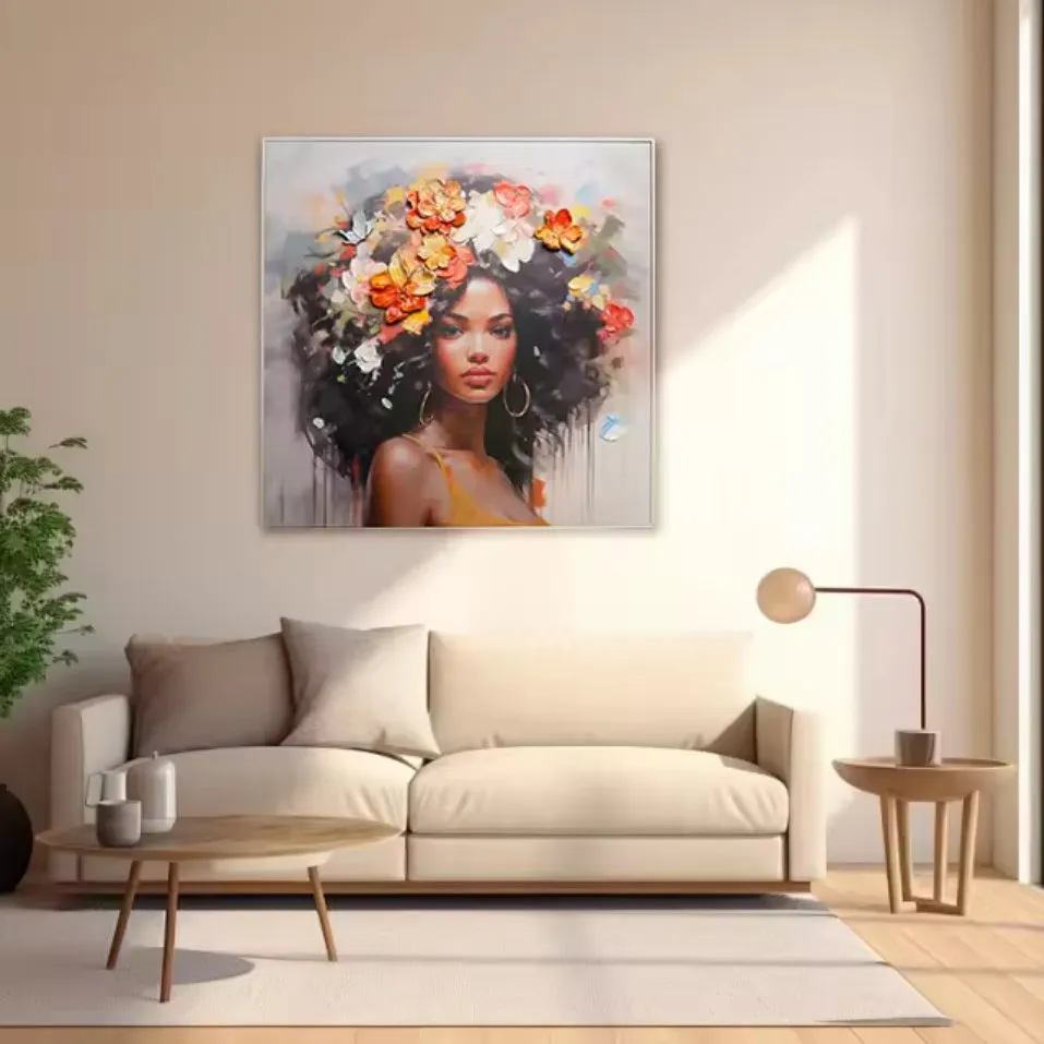ResinReverie: Handpainted Beauty Wall Art