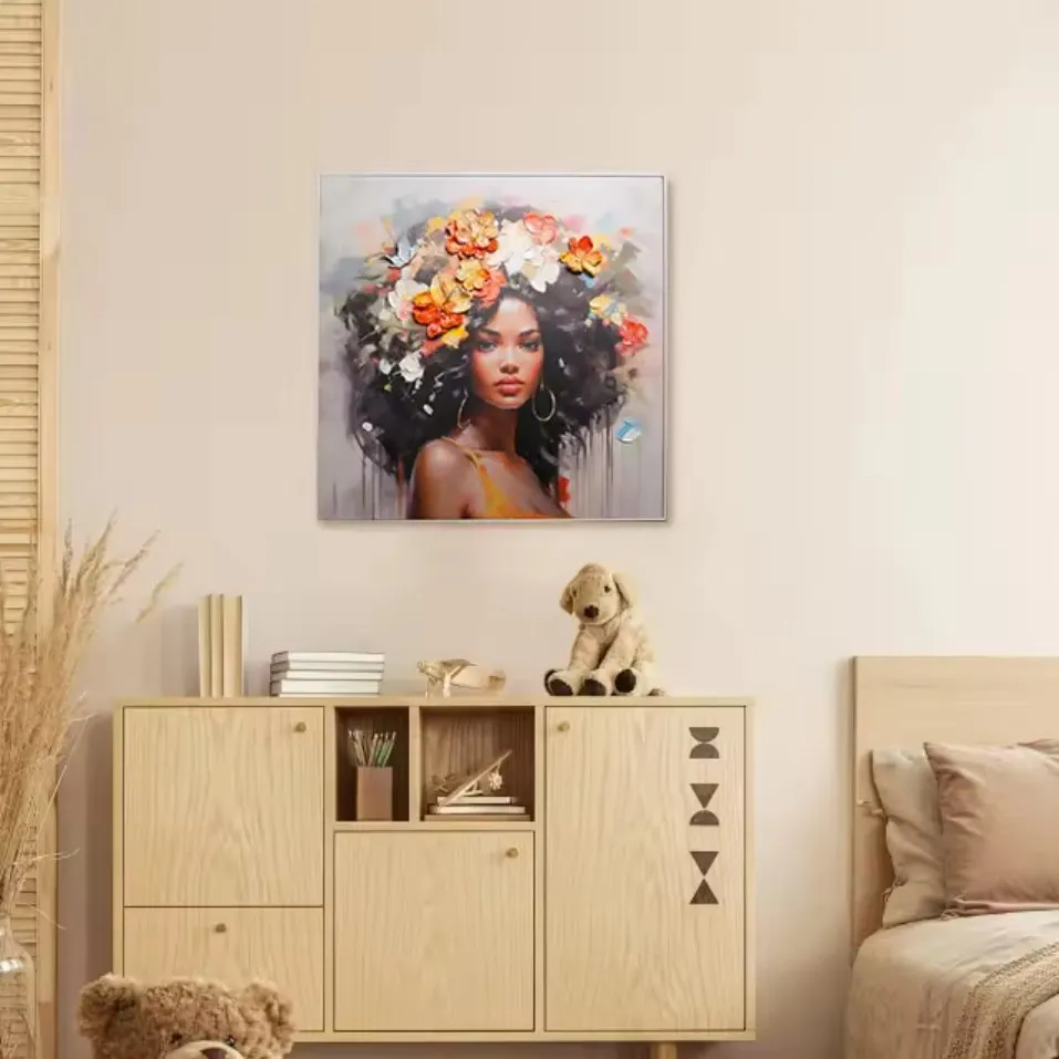 ResinReverie: Handpainted Beauty Wall Art