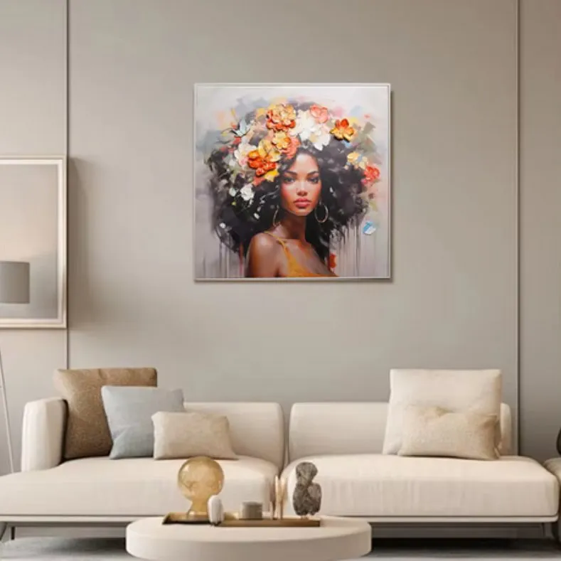 ResinReverie: Handpainted Beauty Wall Art