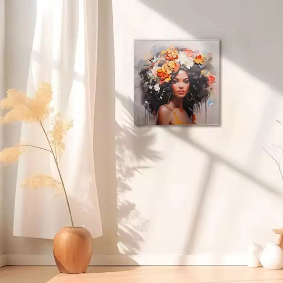 ResinReverie: Handpainted Beauty Wall Art