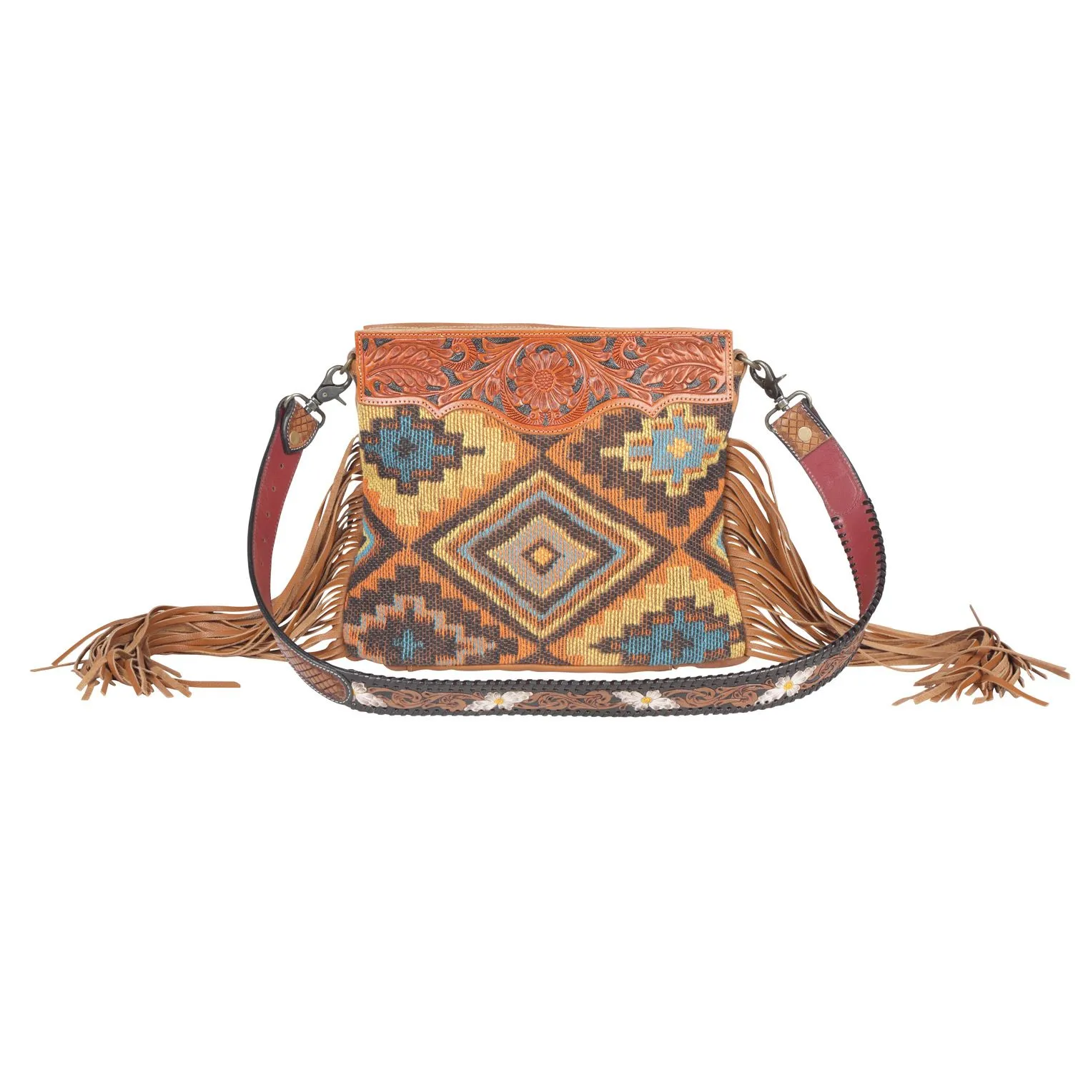 Retro Hand-Tooled Bag