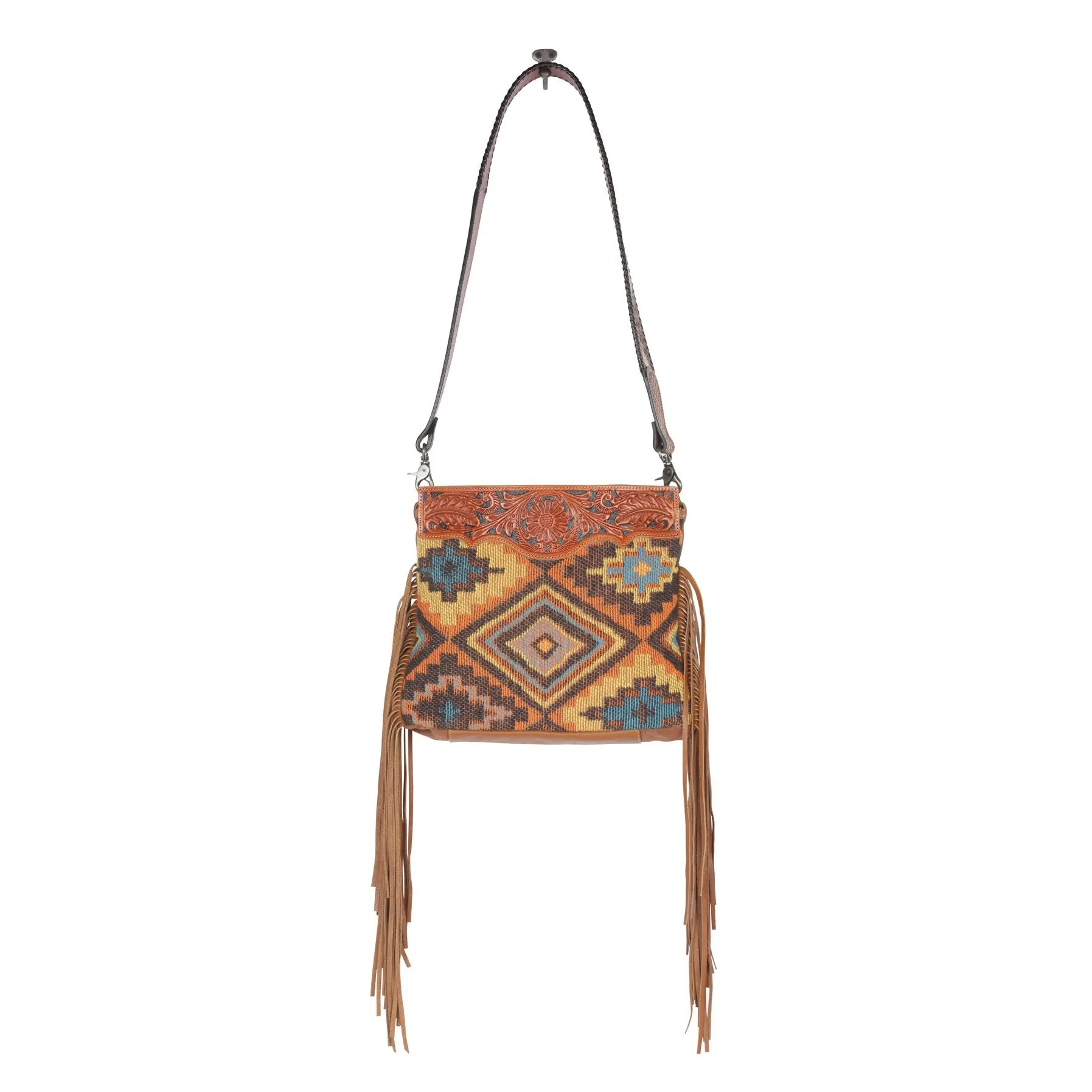 Retro Hand-Tooled Bag