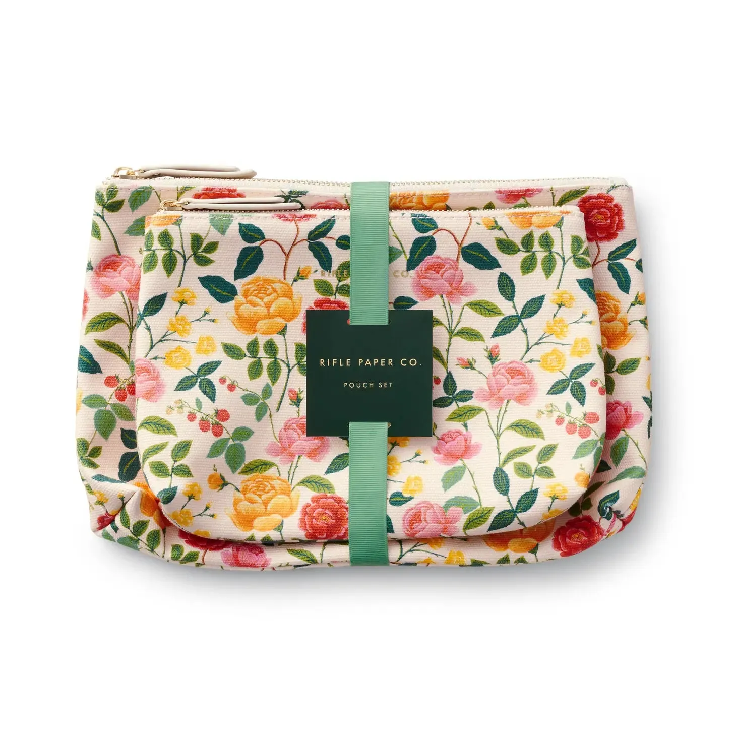 Rifle Paper Co. Set of 2 Zippered Pouch Set
