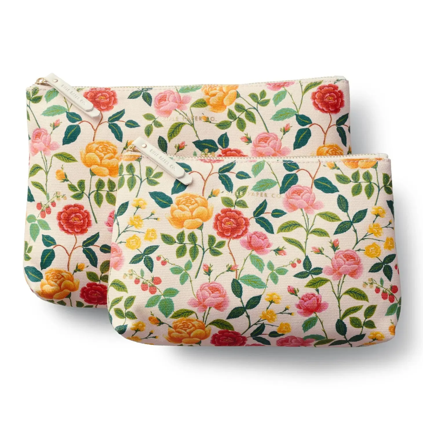 Rifle Paper Co. Set of 2 Zippered Pouch Set