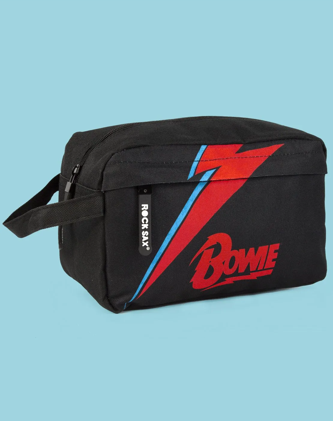 Rock Sax David Bowie Lightning Wash Bag - Black