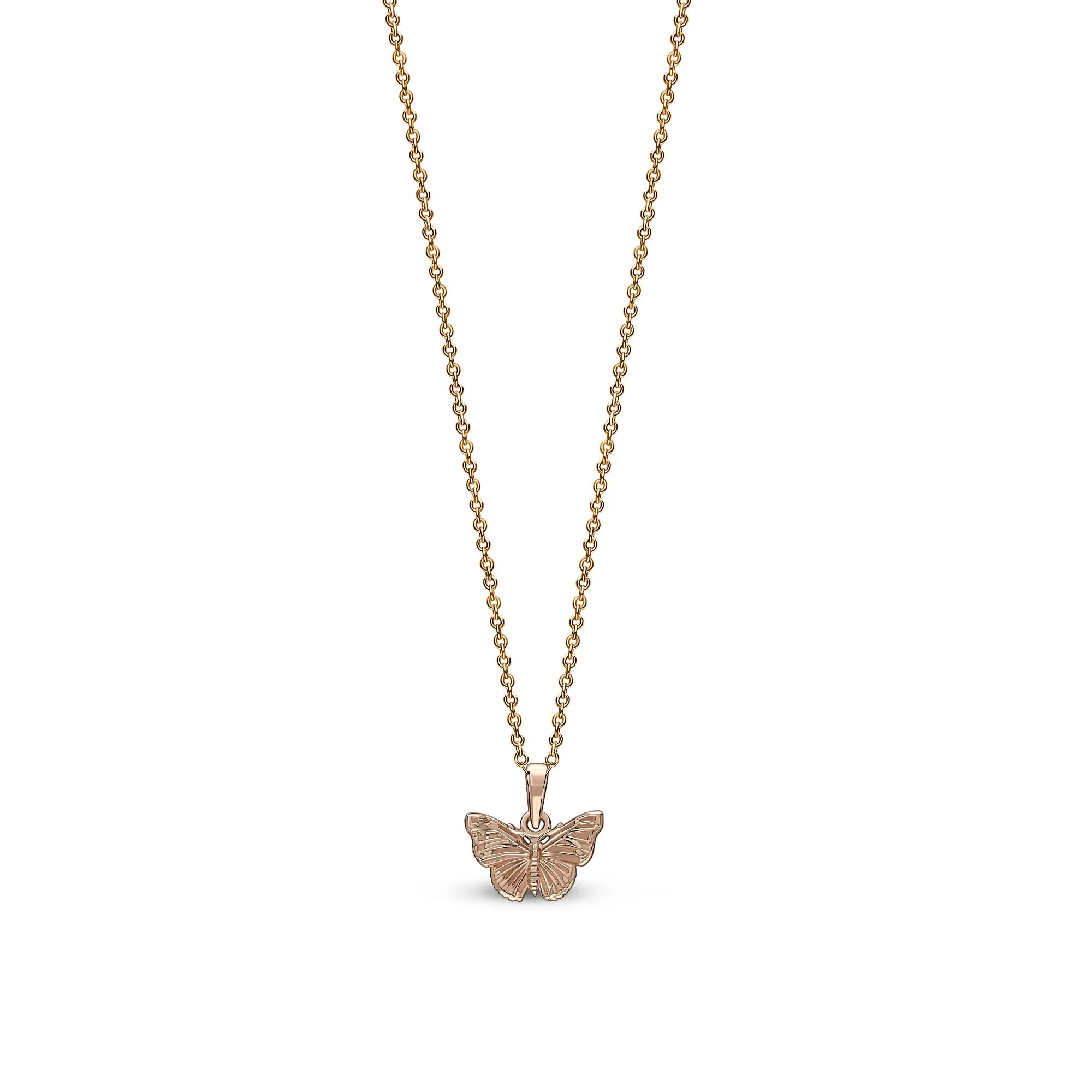 Rose Gold Vermeil Dinky Butterfly Pendant