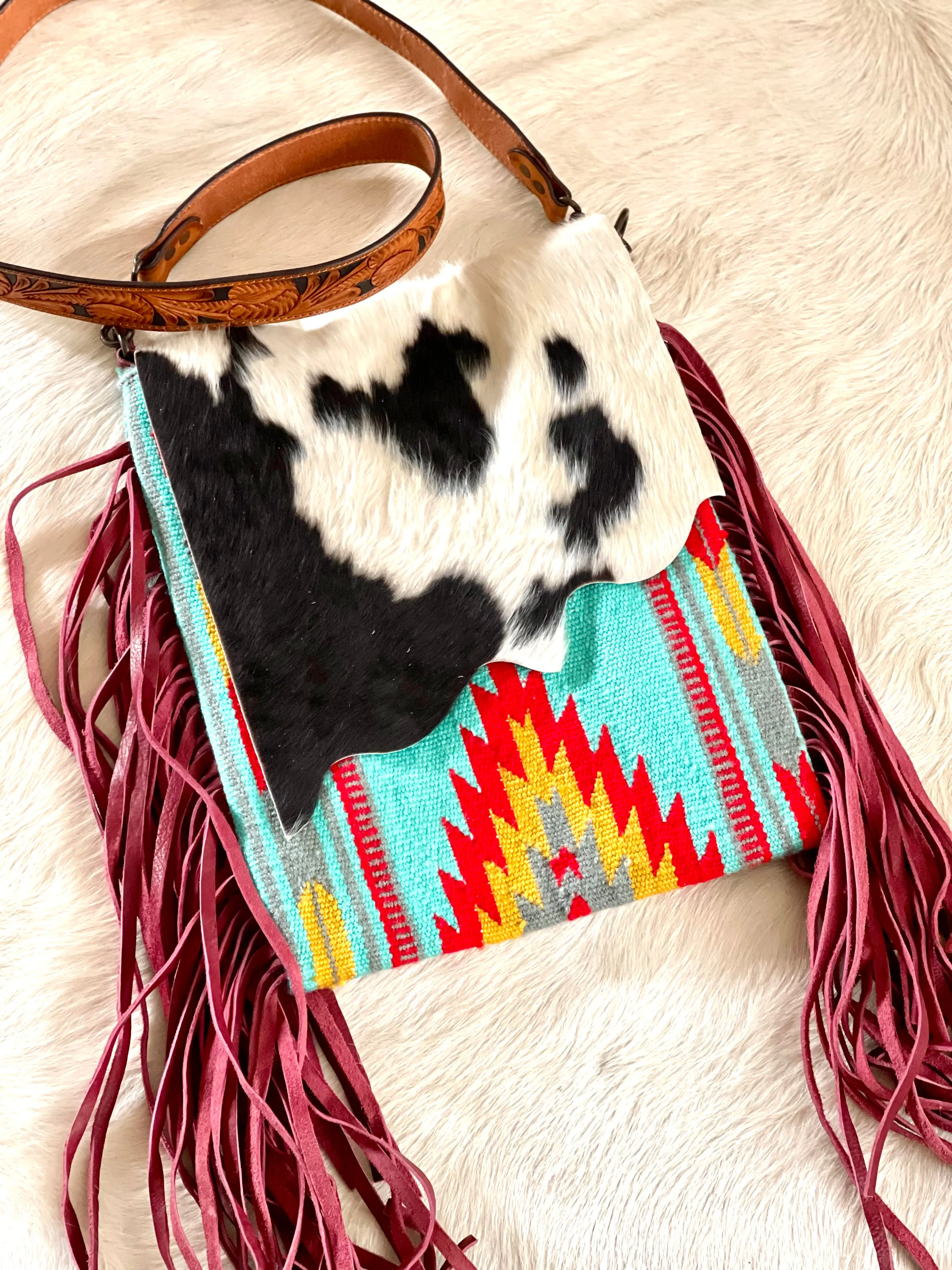 Sangria Wool Clutch/Crossbody