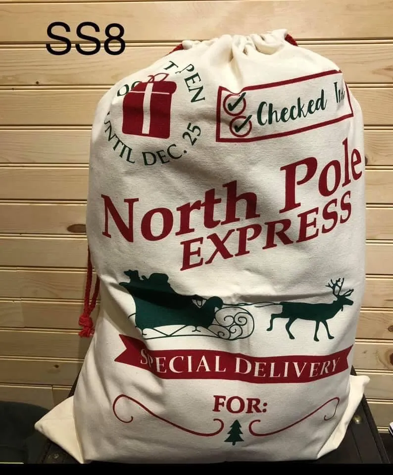 Santa Sack - SS8 - North Pole Express "Green Sleigh"
