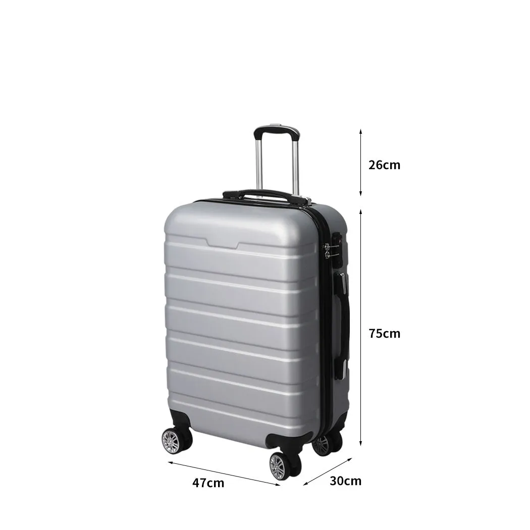 Slimbridge 28" Luggage Case Suitcase Silver 28 inch