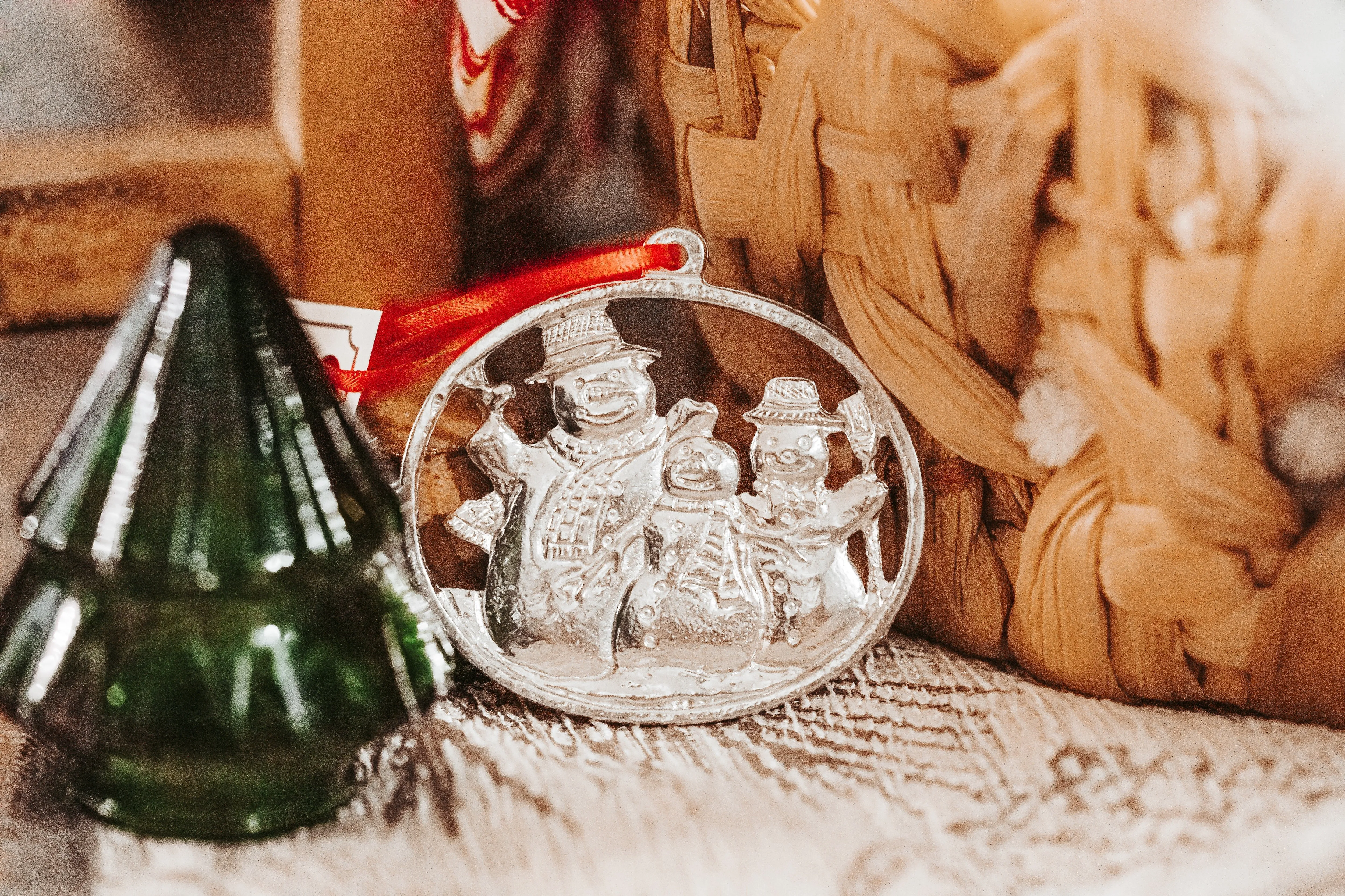 Snowman Christmas Ornament - Individual or Gift Set