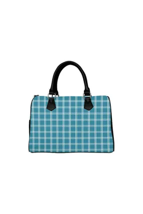 Tattersall Blue Boston Handbag