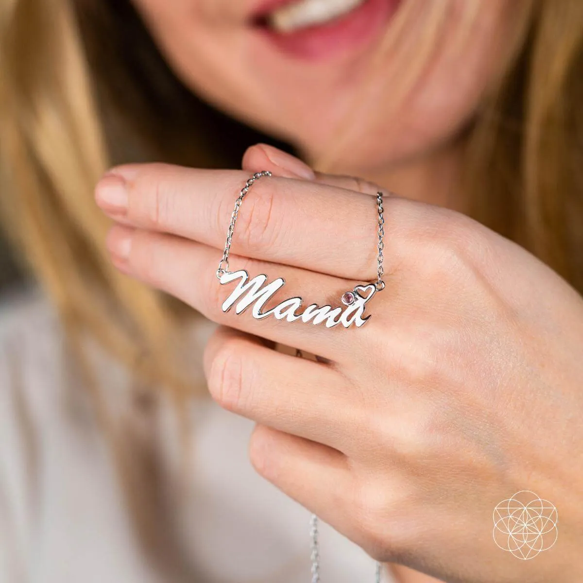 Thank You Mama - Crystal Pendant of Gratitude with Pink Tourmaline