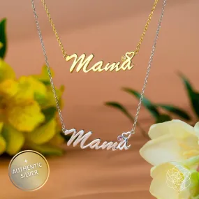 Thank You Mama - Crystal Pendant of Gratitude with Pink Tourmaline