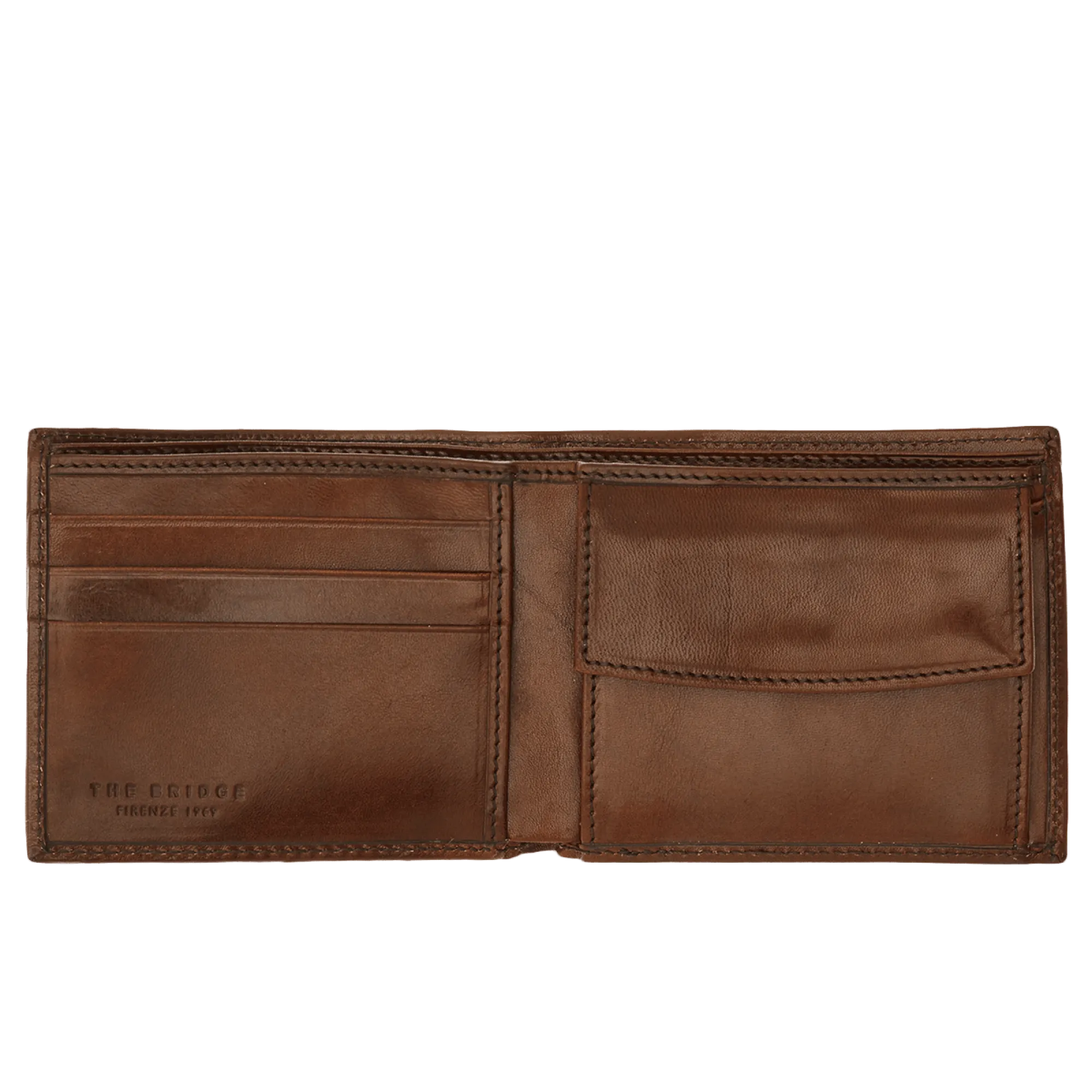 The Bridge Story Uomo Men's Wallet with 3 CC Slots and Coin Purse