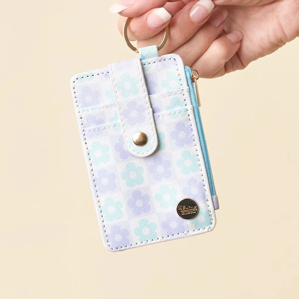 The Darling Effect - Flower Check Keychain Card Wallet