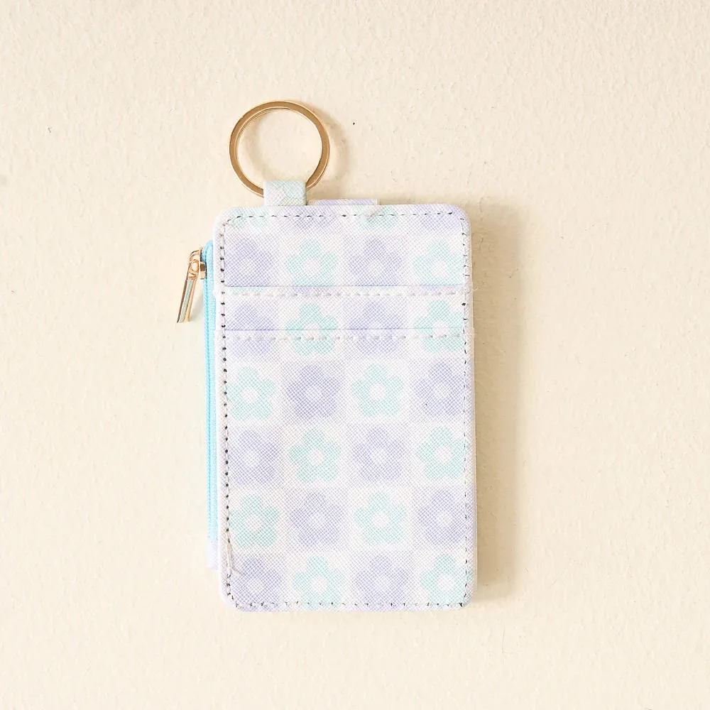 The Darling Effect - Flower Check Keychain Card Wallet