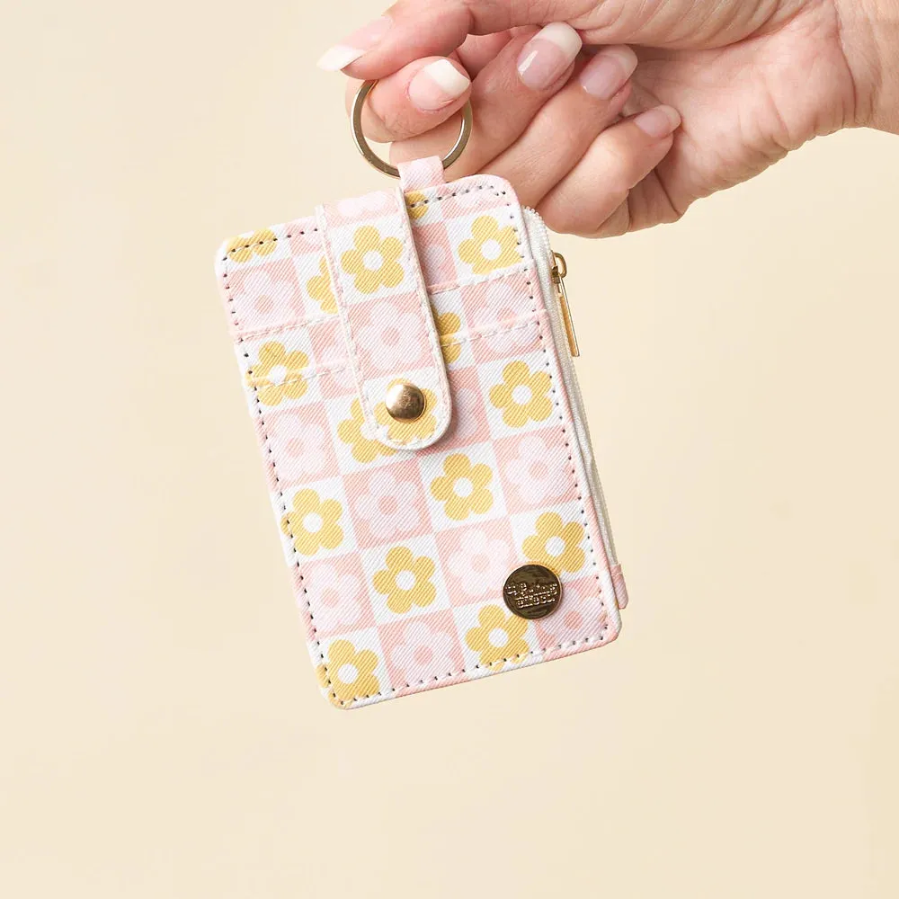 The Darling Effect - Flower Check Keychain Card Wallet