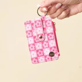 The Darling Effect - Flower Check Keychain Card Wallet