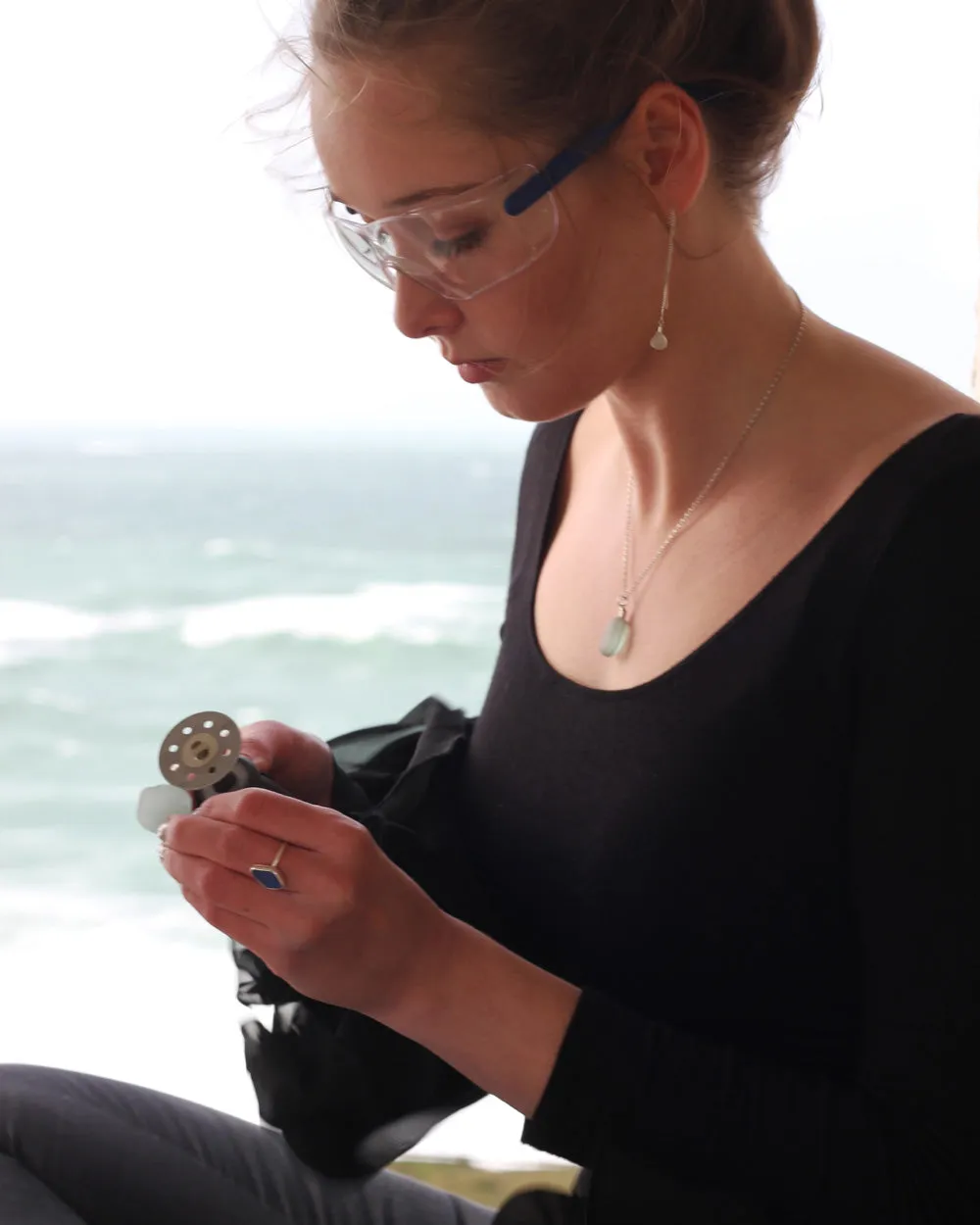 Thin Mermaid Scale Sterling Silver Ring