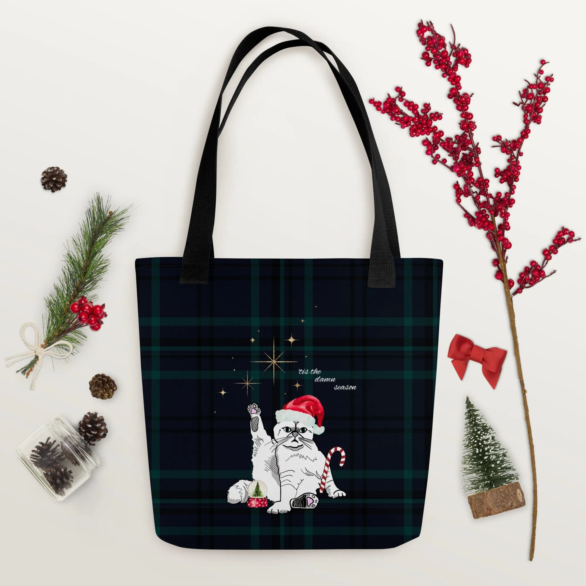 Tis The Season Cat Tote Bag