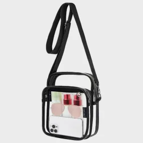 Transparent Sling Messenger Bag Adjustable Outdoor Fitness Strap Casual Bag