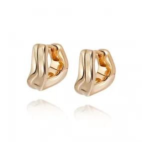 Treasures Sandwave Huggie Ear 18ct Gold Plated Earrings TE04_GP