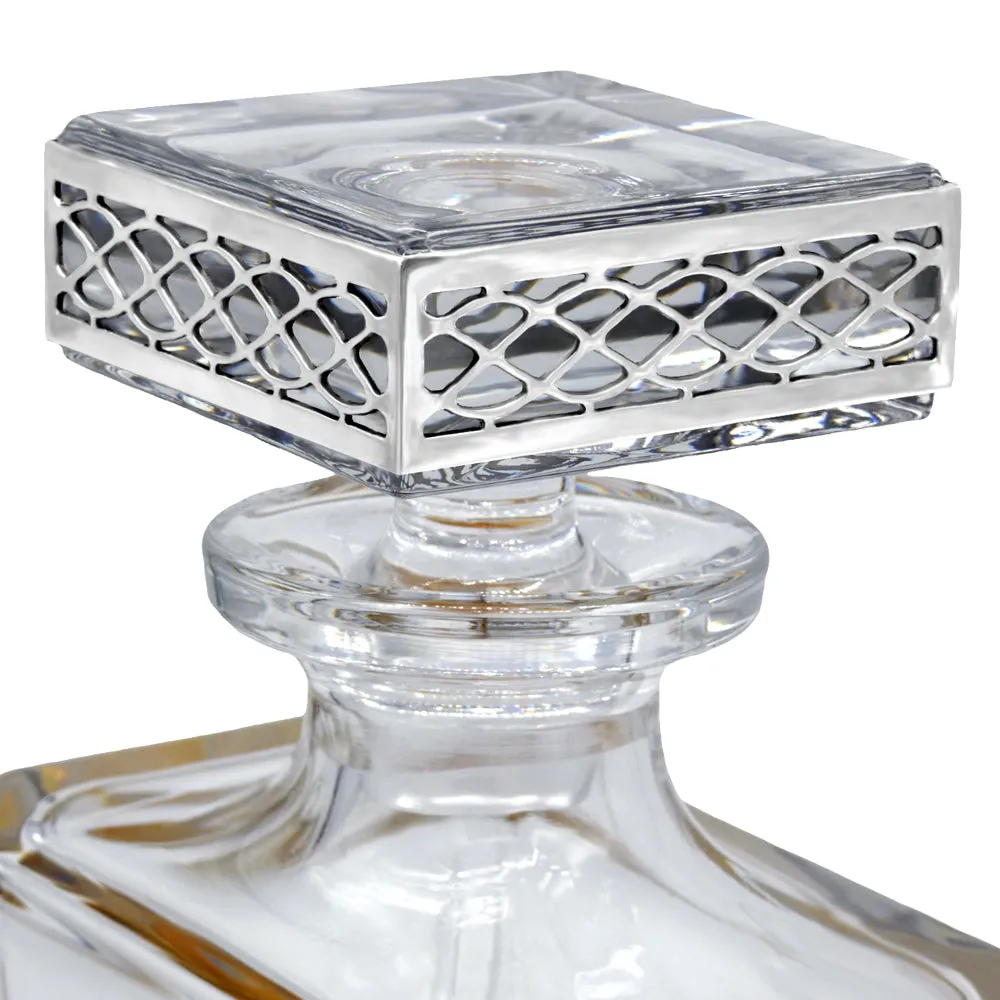 Uisge Beatha 650ml Whisky, Wine & Spirits Decanter Gift Set Includes 4x 11oz Uisge Beatha Pewter Tumblers