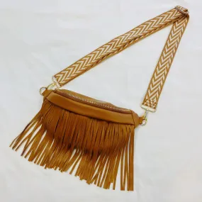 Vegan Leather Fringed-Or-Not Sling Bag